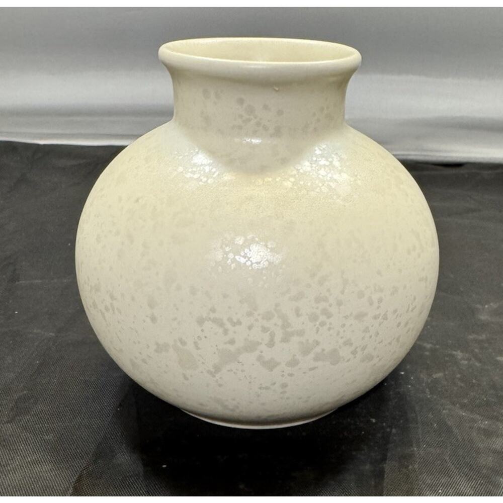 Vintage Poole Pottery Calypso Lustre Pearl Posy Vase 1980s Iridescent White MCM